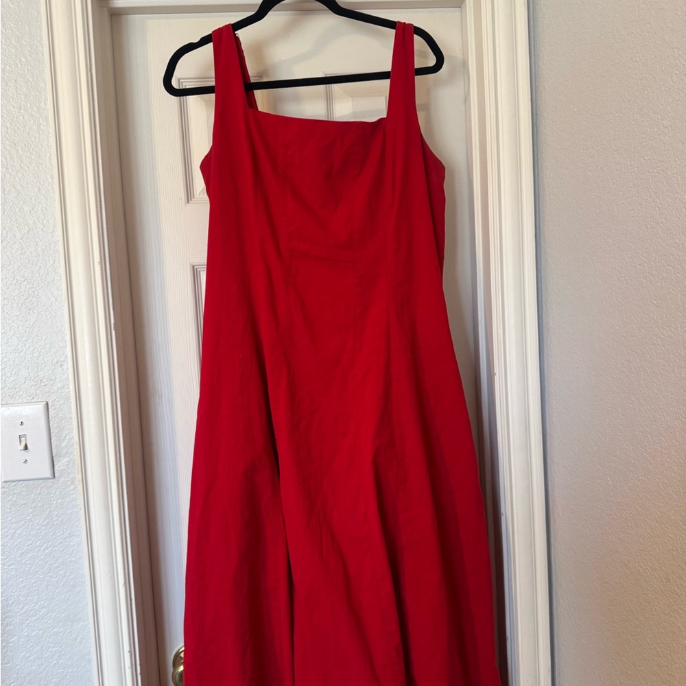 Abercrombie & Fitch Strapless Red Dress